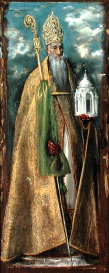 Saint Augustine of Hippo (354-430) à El Greco (alias Dominikos Theotokopulos)