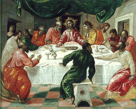 The Last Supper à El Greco (alias Dominikos Theotokopulos)