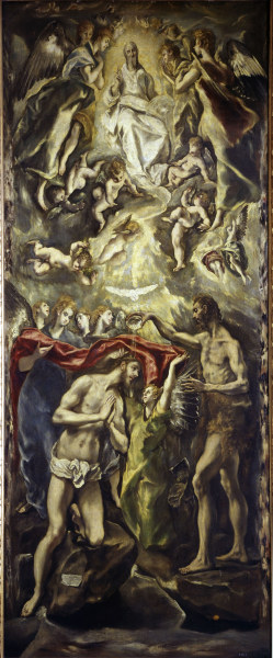 Baptism of Christ à El Greco (alias Dominikos Theotokopulos)