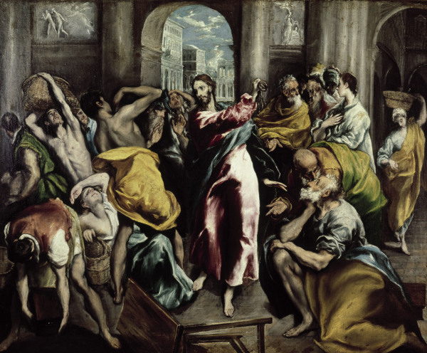 Cleaning of the Temple à El Greco (alias Dominikos Theotokopulos)