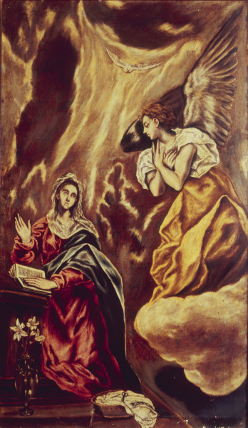 Annunciation to Mary à El Greco (alias Dominikos Theotokopulos)