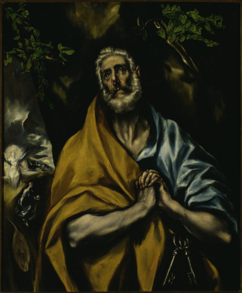 The Repentant Peter à El Greco (alias Dominikos Theotokopulos)
