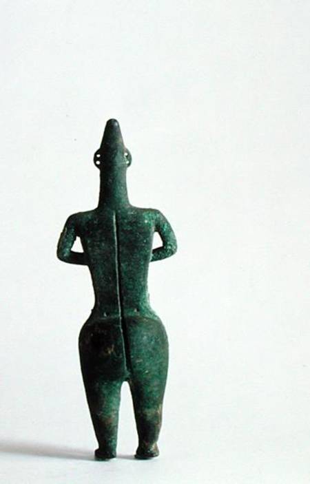 Back view of a human figurine thought to have had ritual connotations, from Marlik, Iran à Elamite