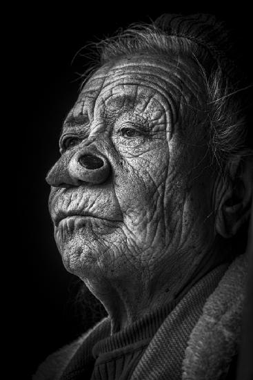 Apatani elder at Ziro valley, Arunachal Pradesh