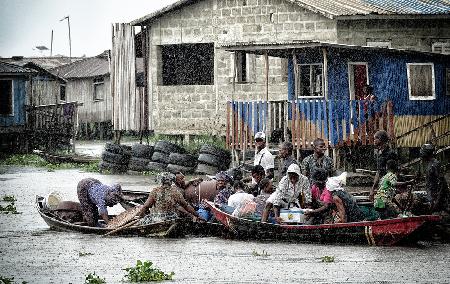 Rainning at Ganvié