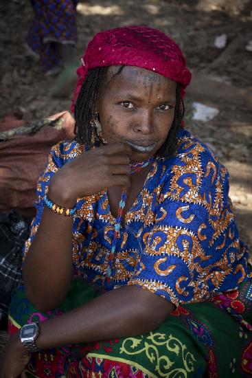 Fulani woman at Poli market, Cameroon