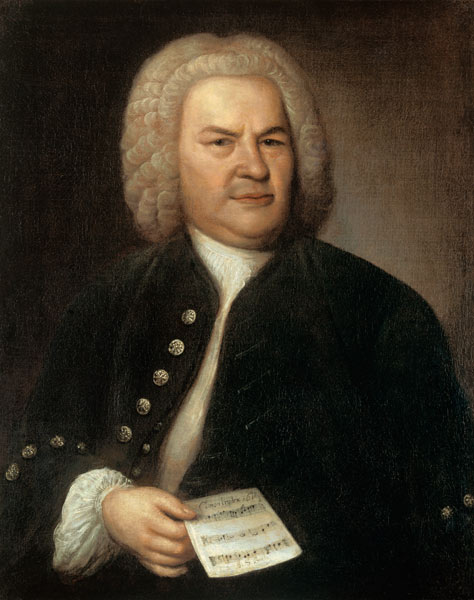 Portrait de Jean Sébastien Bach à Elias Gottlob Haussmann