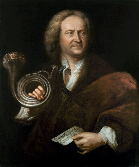 Gottfried Reiche (1667-1734), Senior Musician and Solo Trumpeter of Bach's Orchestra à Elias Gottlob Haussmann