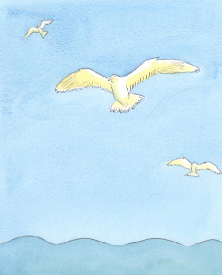 As a seagull soars effortlessly on high, resting on the winds as it gazes all around, so the soul ca