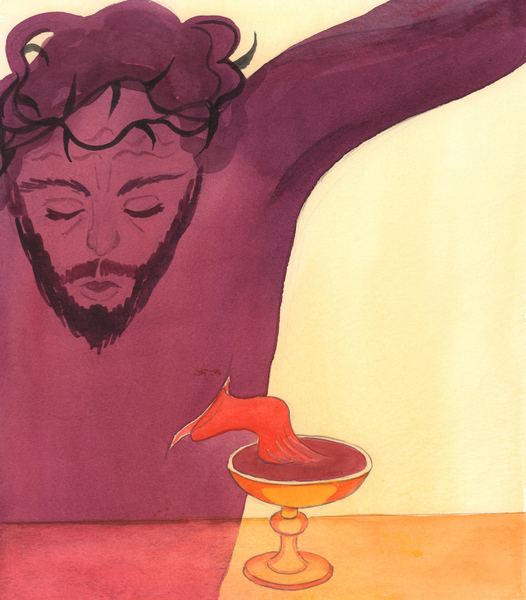 Christ poured out His life-blood for us, on Calvary à Elizabeth  Wang