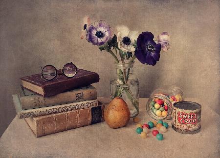 Still life  with books
