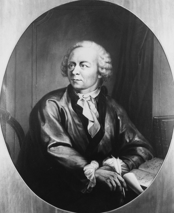 Portrait of the mathematican Leonhard Euler (1707-1783) à Emanuel Handmann