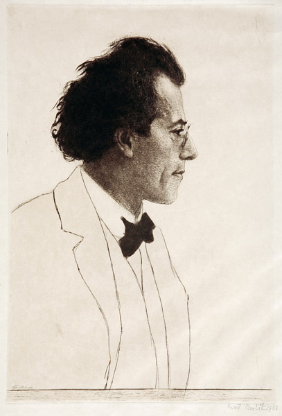 Gustav Mahler à Emil Orlik