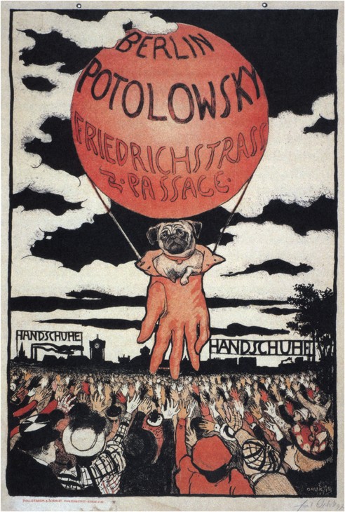 Poster for the Potolowsky Glove Manufacturer à Emil Orlik