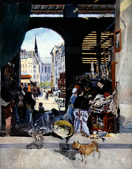 The Carmes Market, Rue Maubert à Emile Antoine Guillier