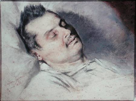 Honore de Balzac (1799-1850) on his Deathbed à Emile Giraud