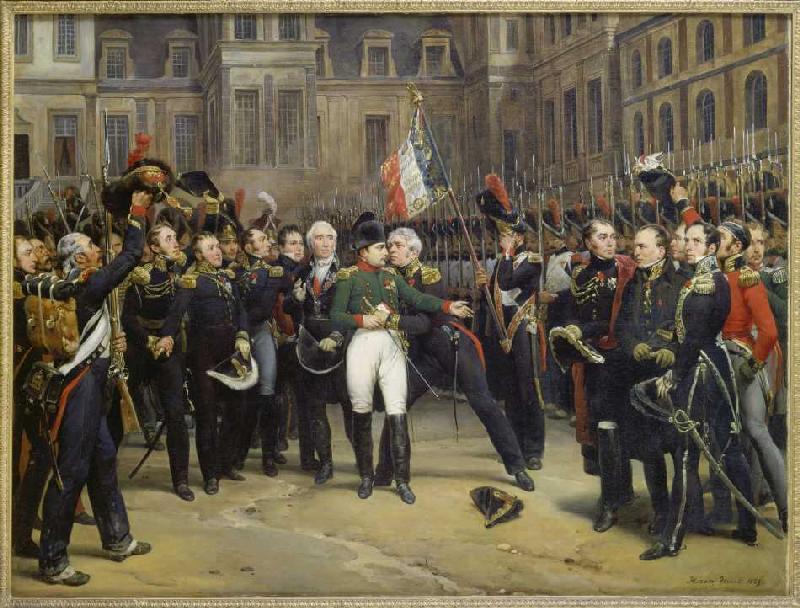 Départ de Napoléon de Fontainebleau 20. En avril 1814. à Horace Vernet