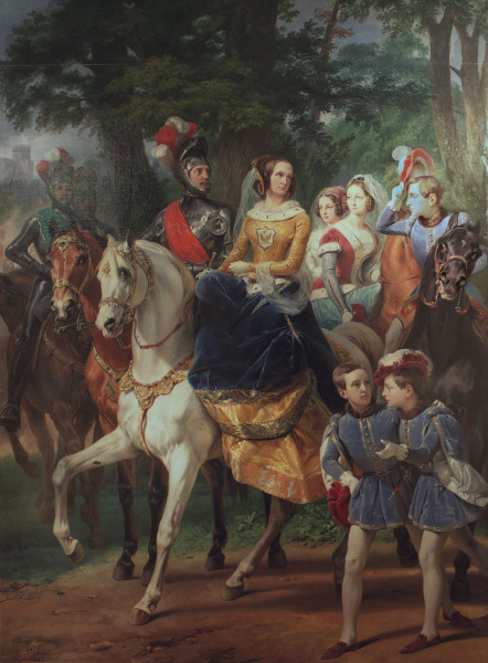 Alexandra Feodorovna / Knights  tournam. à Horace Vernet