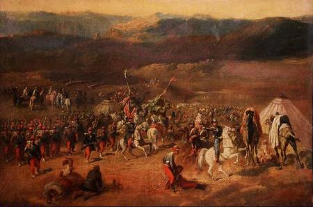 The Capture of the Retinue of Abd-el-Kader (1808-83) or, The Battle of Isly in 1844 à Horace Vernet