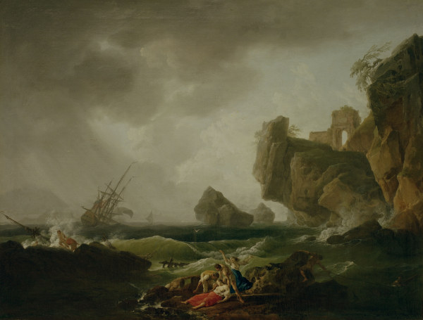 C.J.Vernet, Shipwreck / 1750 à Horace Vernet