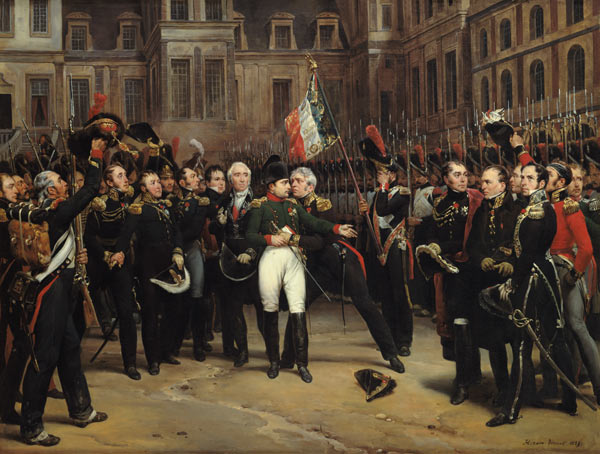 Les Adieux de Fontainebleau, 20th April 1814 à Horace Vernet
