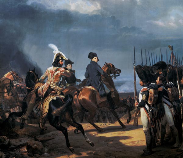 Napoleon at Jena / Ptg.by H.Vernet /1836 à Horace Vernet