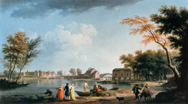Vernet, View of Nogent-sur-Seine / 1764 à Horace Vernet