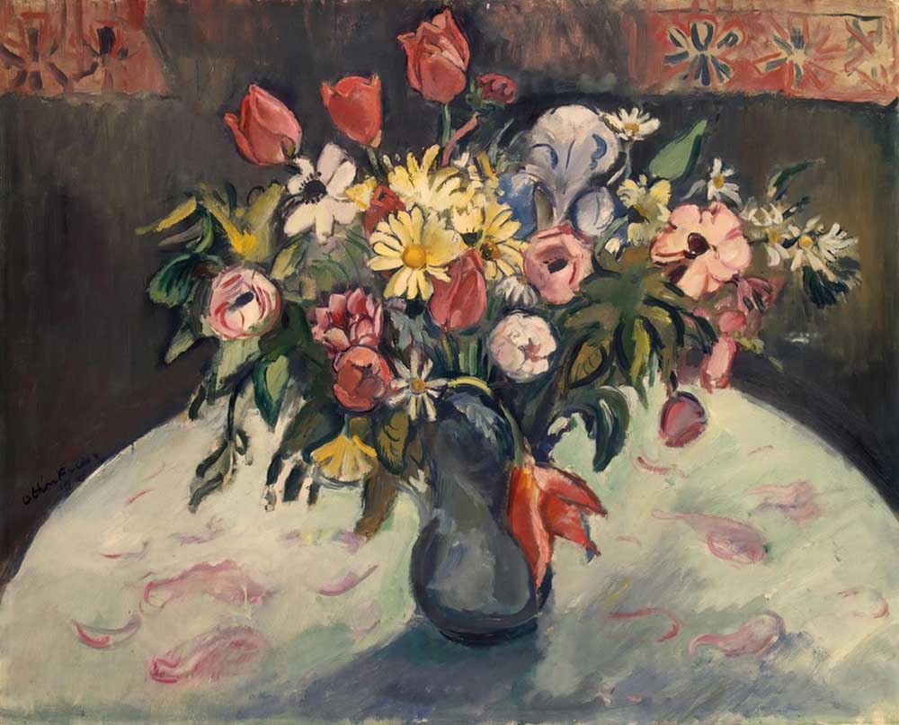 Flowers (tulips and daisies) à Emile Othon Friesz