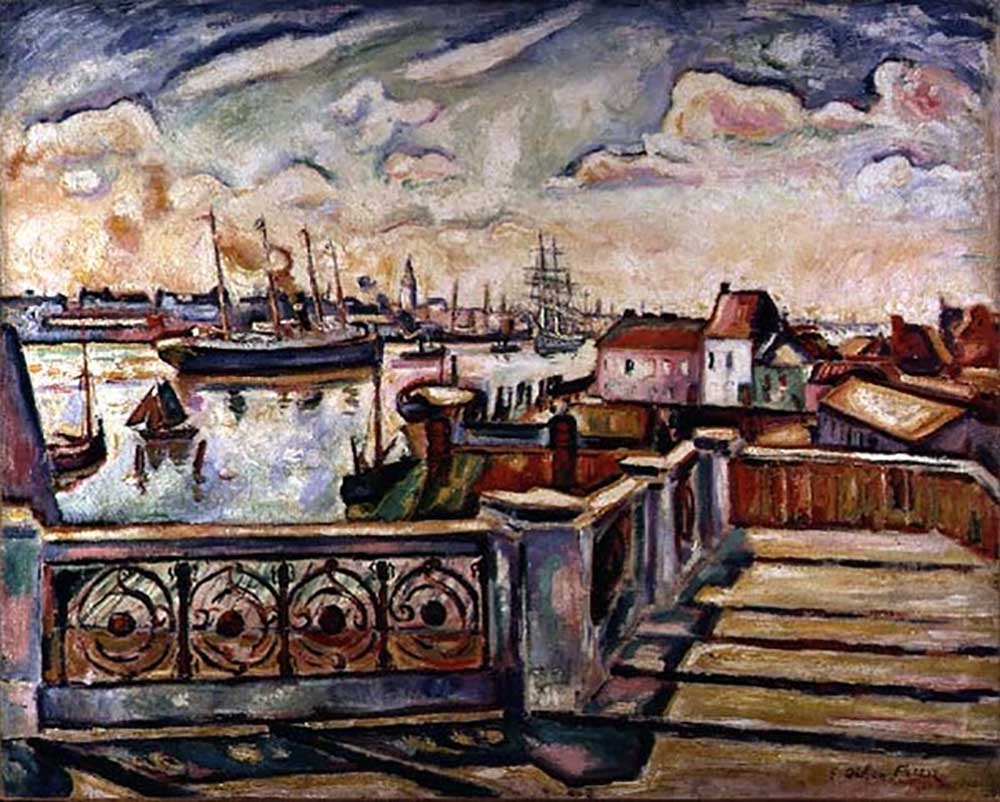 The Port of Antwerp, 1906 à Emile Othon Friesz