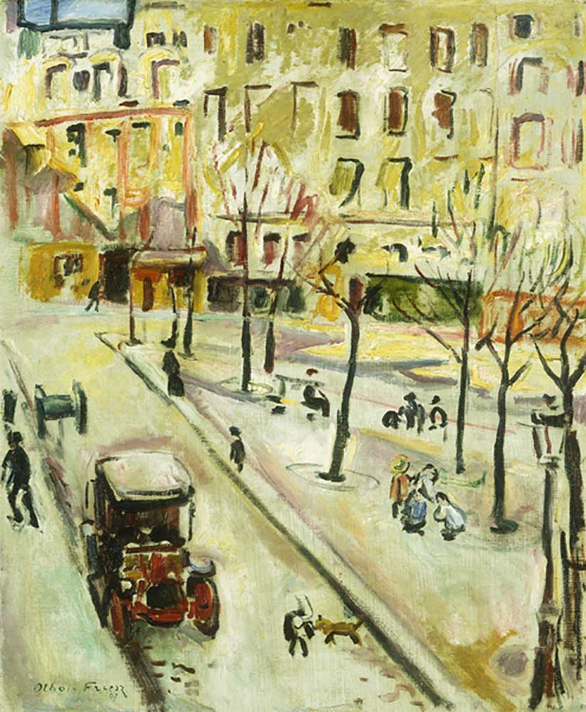 Paris Street Scene; Scene de rue, Paris, 1907 à Emile Othon Friesz