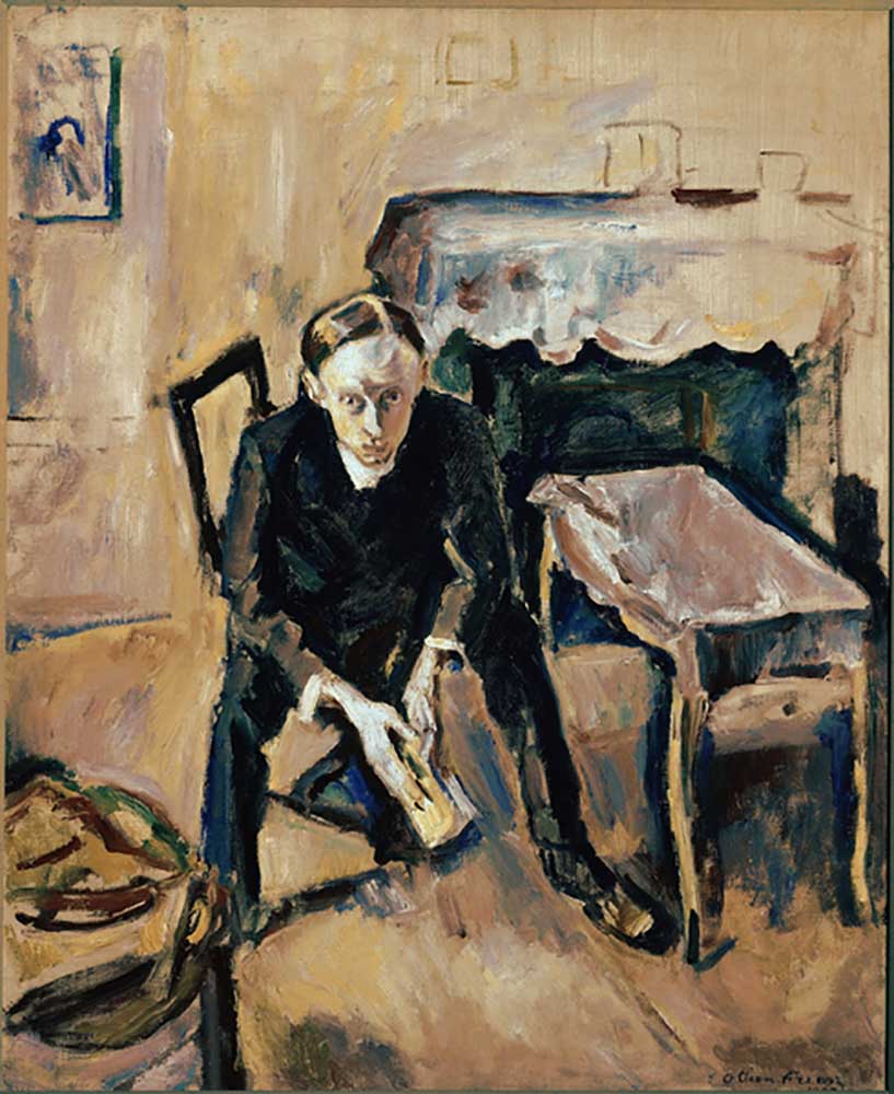 Portrait of Fernand Fleuret (1883-1945) writer and poete francais (Portrait of french writer Fernand à Emile Othon Friesz