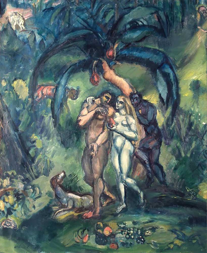Temptation (Adam and Eve) à Emile Othon Friesz