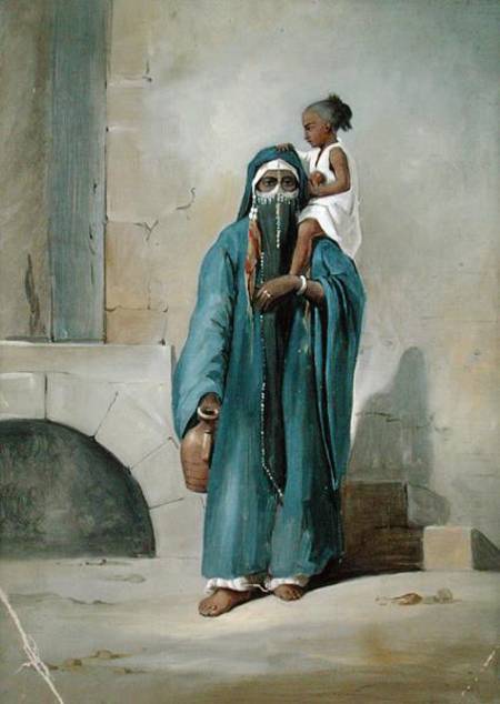 Veiled Egyptian Woman à Emile Prisse d'Avennes