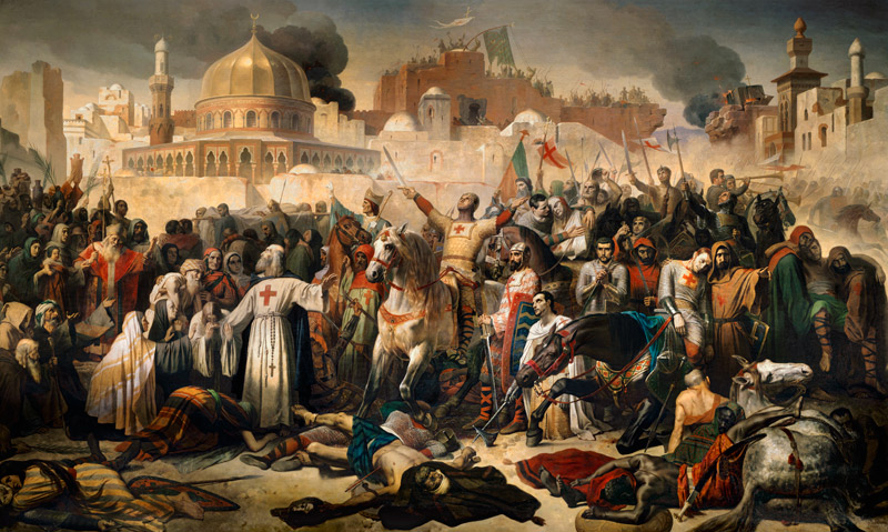 Taking of Jerusalem by the Crusaders, 15th July 1099 à Emile Signol