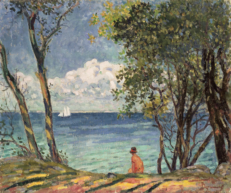 Beside the Water, 1920  à Emile Alfred Dezaunay