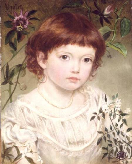 Violet - Portrait of a Girl à Emma Sandys