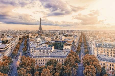 Paris At Sunset