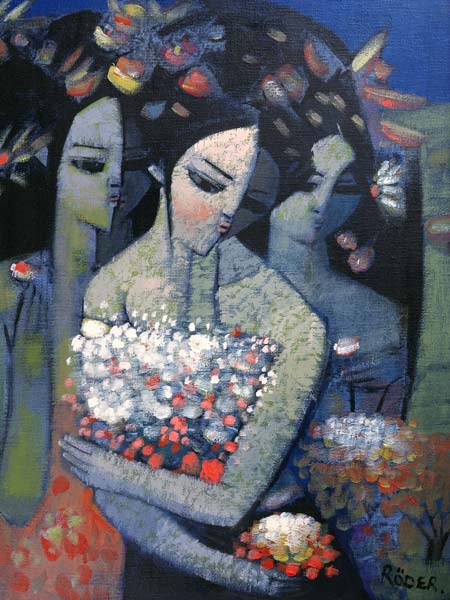 Bouquet of Flowers (oil on canvas)  à Endre  Roder