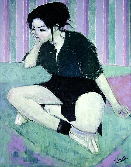 Liz (oil on canvas)  à Endre  Roder