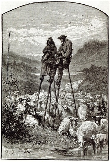 A Pastoral in the Landes, from ''Leisure Hour'' à École anglaise de peinture