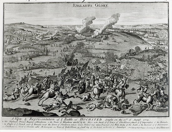 A View and Representation of the Battle of Hochsted, 13th August 1704 à École anglaise de peinture
