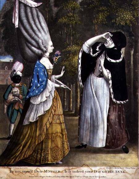 "Be not amaz'd Dear Mother - It is indeed your Daughter Anne", from an original drawing by Grimm, pr à École anglaise de peinture