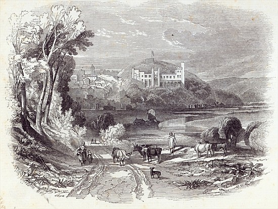 Arundel Castle and Town, from ''The Illustrated London News'', 20th September 1845 à École anglaise de peinture
