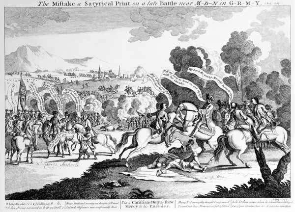 Battle of Minden, 1st August 1759 à École anglaise de peinture