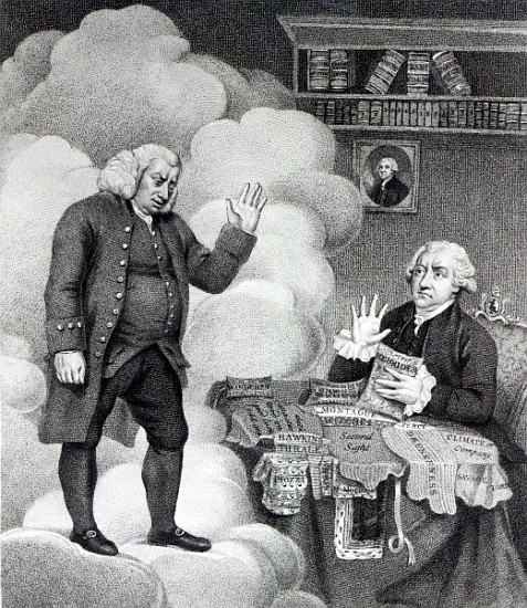 Boswell and the Ghost of Samuel Johnson, published in 1803 à École anglaise de peinture