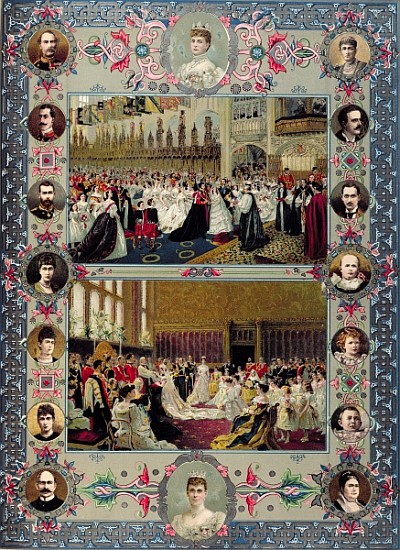 British Royal Wedding Memorabilia à École anglaise de peinture