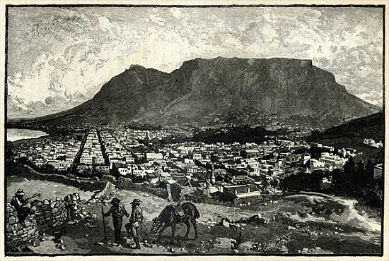 Cape Town, from ''The Life and Times of Queen Victoria'' Robert Wilson à École anglaise de peinture