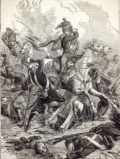 Charge of the Light Brigade, illustration from ''Cassell''s Illustrated History of England'' à École anglaise de peinture