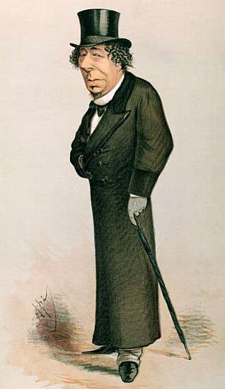 Disraeli, Benjamin (1804-81): cartoon from Vanity Fair, Jan 30 à École anglaise de peinture