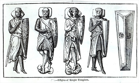 Effigies of Knights Templars à École anglaise de peinture